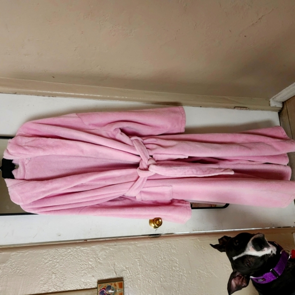 Women's Pink Belted Robe